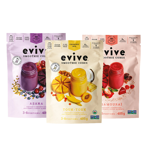 evive smoothie cubes grouped