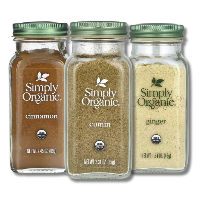 Simply Organic_Cinnamon, Cumin, Ginger