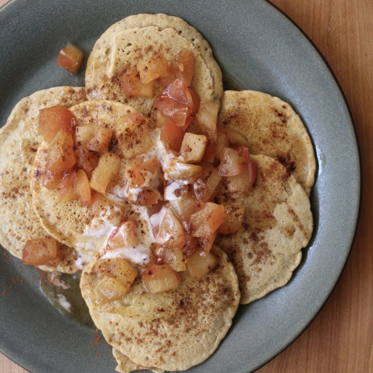 Photo of Superfood Apple Spice Pancakes