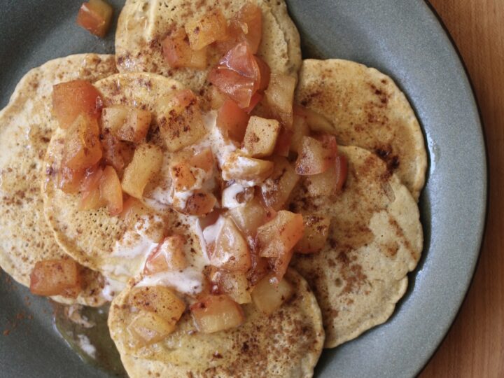 Superfood Apple Spice Pancakes